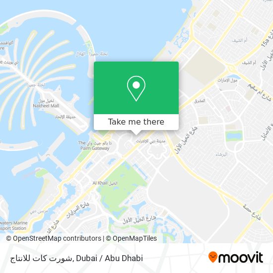 شورت كات للانتاج map