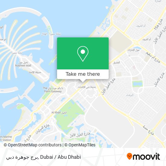 برج جوهرة دبي map