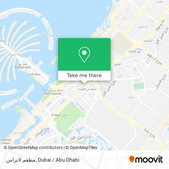 مطعم لاتراس map