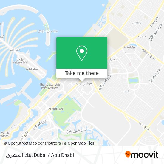 بنك المشرق map