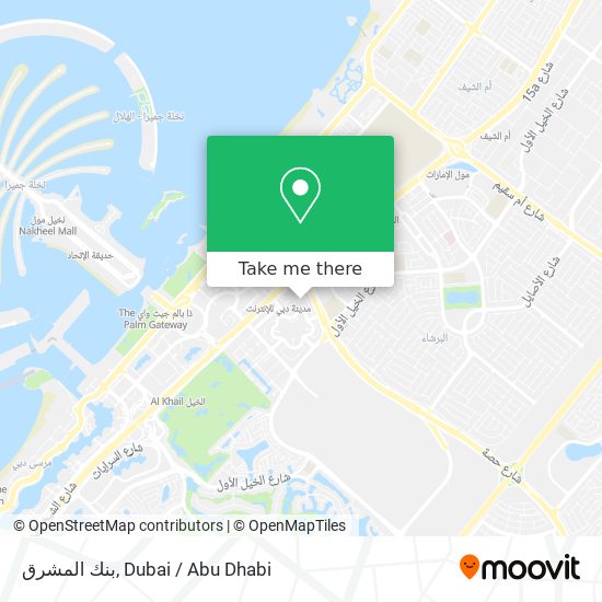 بنك المشرق map