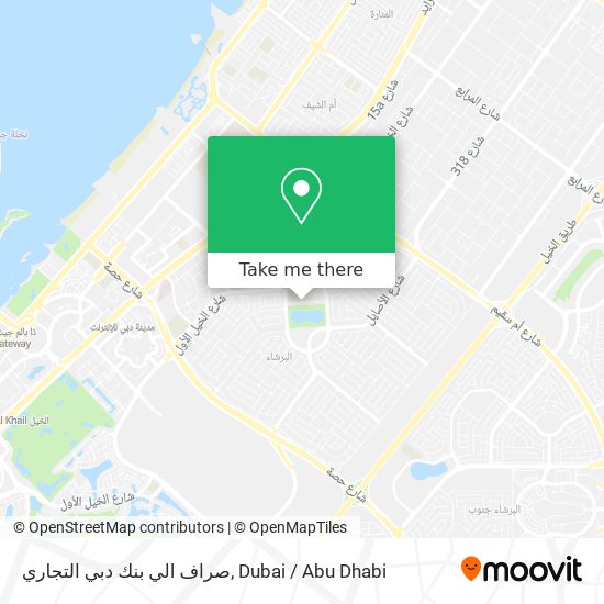 صراف الي بنك دبي التجاري map