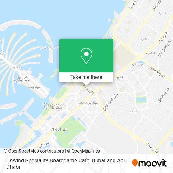 Unwind Speciality Boardgame Cafe map