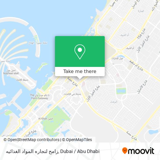 زامح لتجاره المواد الغذائيه map