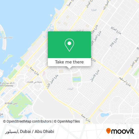 ايسيلور map