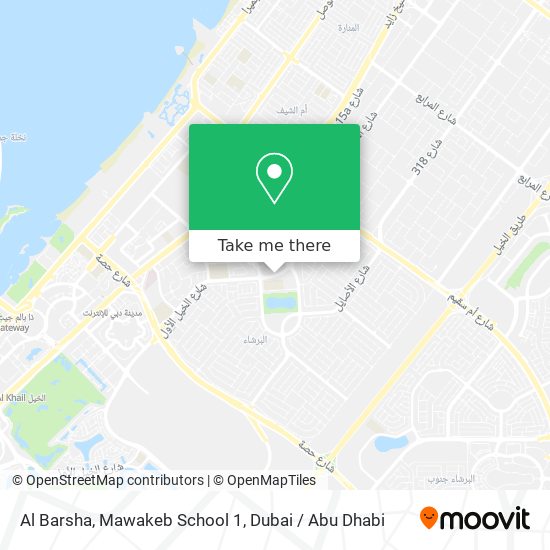 Al Barsha, Mawakeb School 1 map