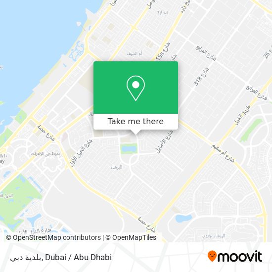 بلدية دبي map