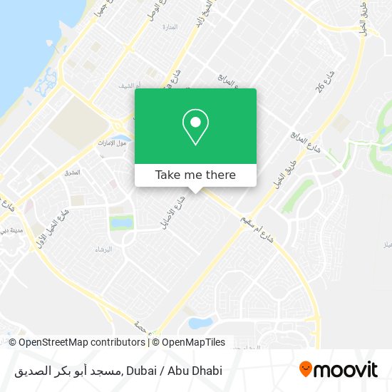 مسجد أبو بكر الصديق map