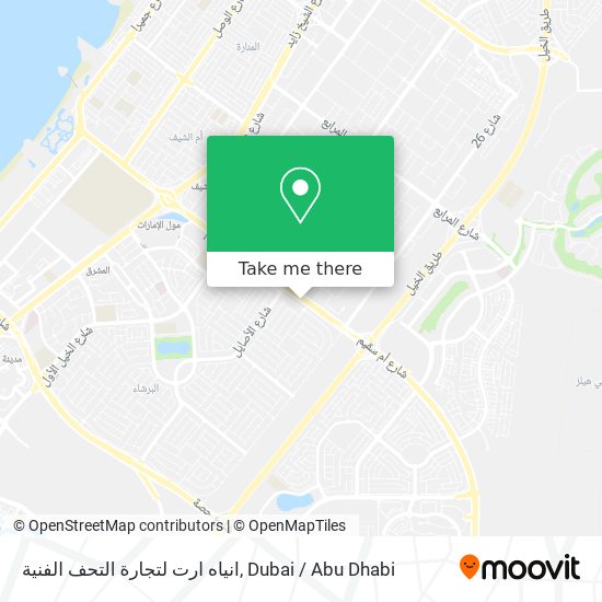 انياه ارت لتجارة التحف الفنية map