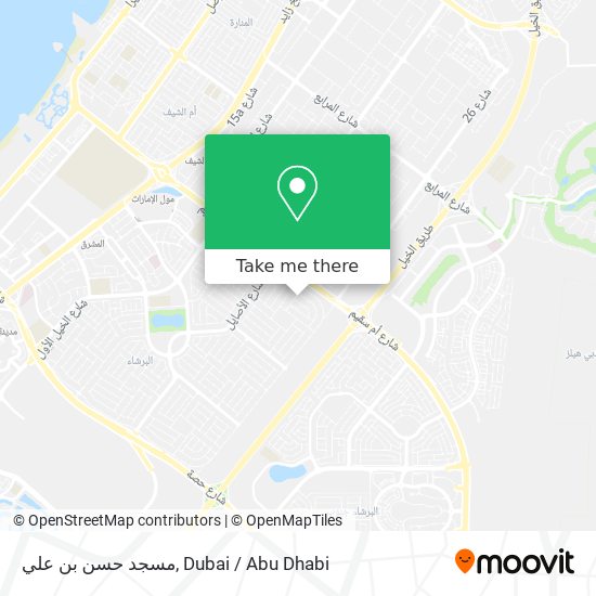 مسجد حسن بن علي map