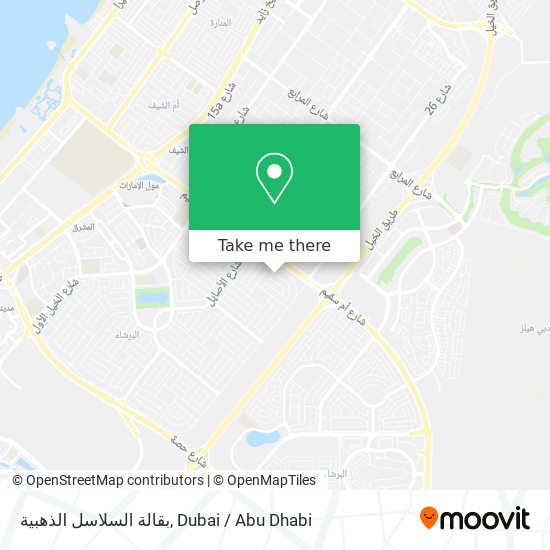 بقالة السلاسل الذهبية map