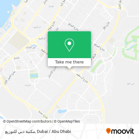 مكتبة دبي للتوزيع map