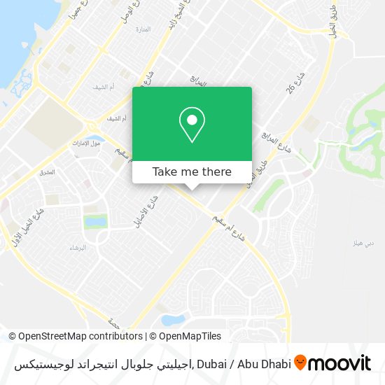 اجيليتي جلوبال انتيجراتد لوجيستيكس map