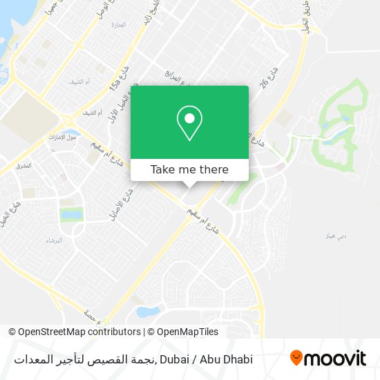 نجمة القصيص لتأجير المعدات map