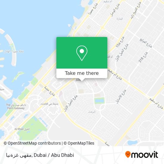مقهى غزةنيا map
