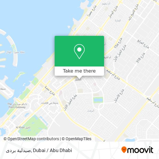 صيدلية بردى map