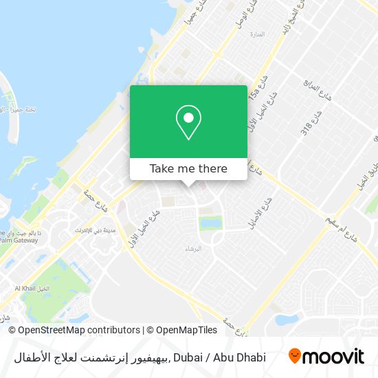 بيهيفيور إنرتشمنت لعلاج الأطفال map