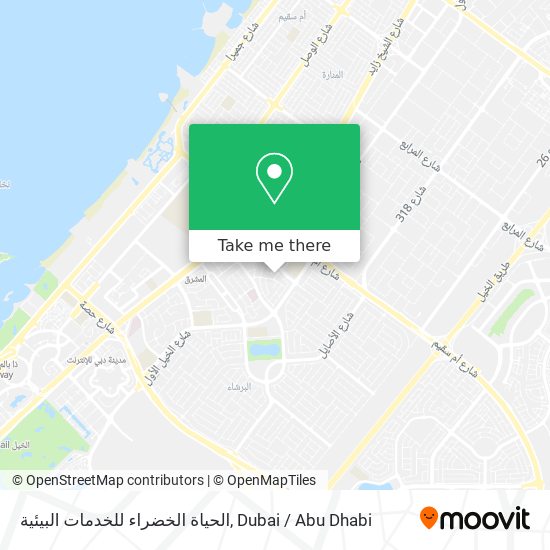 الحياة الخضراء للخدمات البيئية map