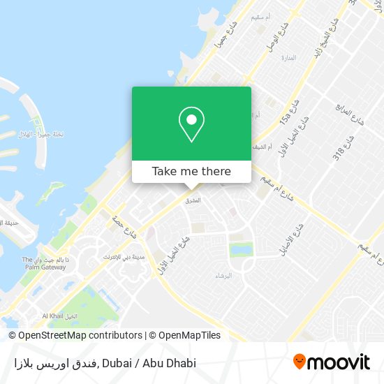 فندق اوريس بلازا map