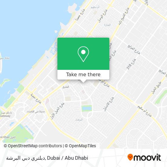 دبلتري دبي البرشة map