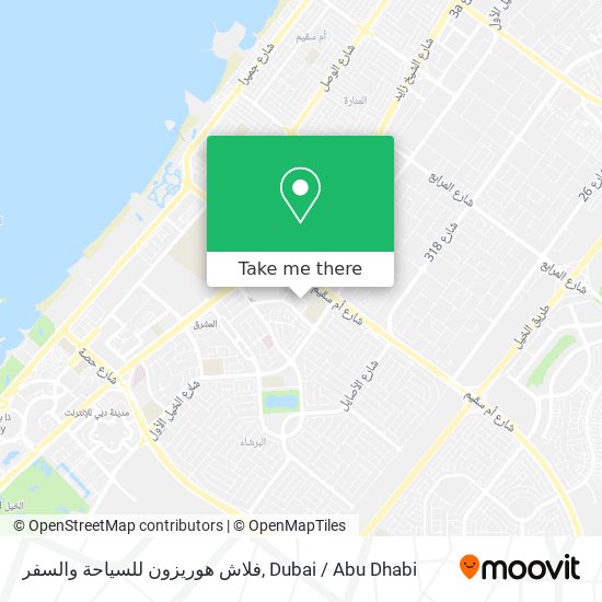 فلاش هوريزون للسياحة والسفر map