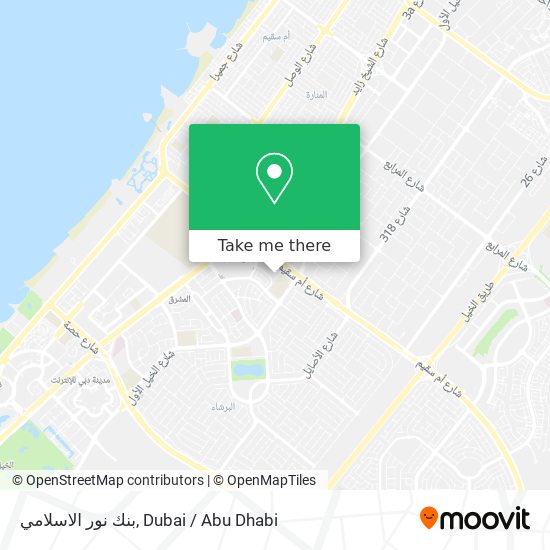 بنك نور الاسلامي map