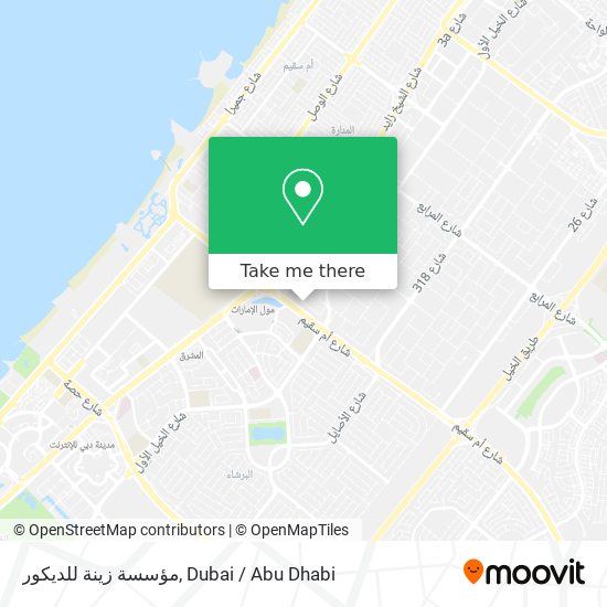 مؤسسة زينة للديكور map