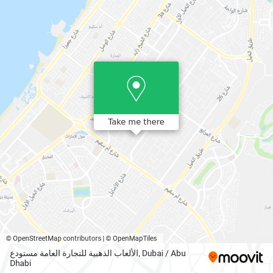 الألعاب الذهبية للتجارة العامة مستودع map