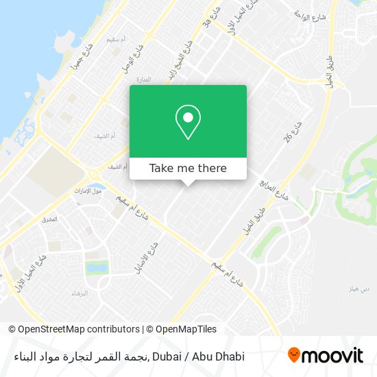 نجمة القمر لتجارة مواد البناء map