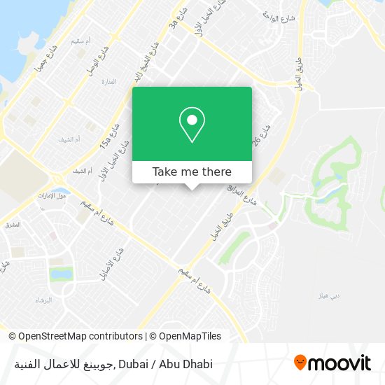 جوبينغ للاعمال الفنية map