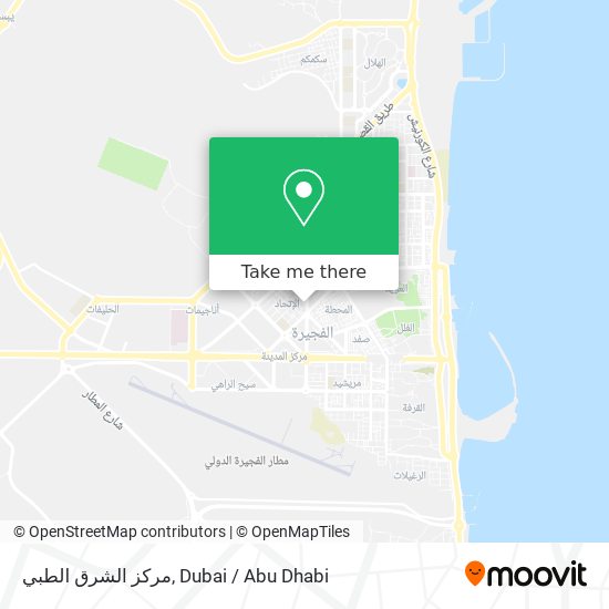 مركز الشرق الطبي map