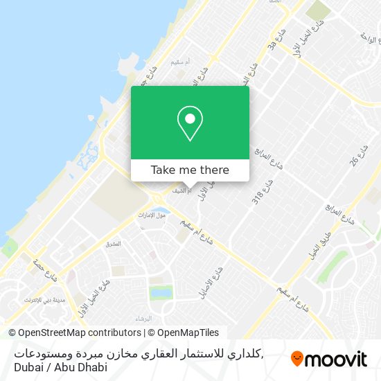 كلداري للاستثمار العقاري مخازن مبردة ومستودعات map