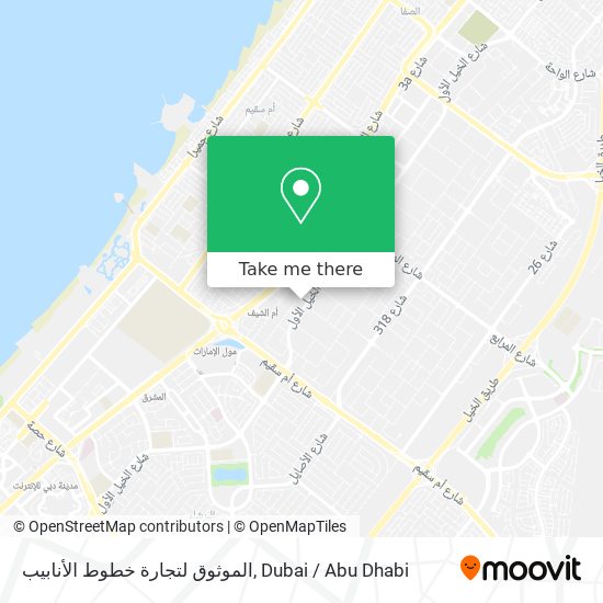 الموثوق لتجارة خطوط الأنابيب map