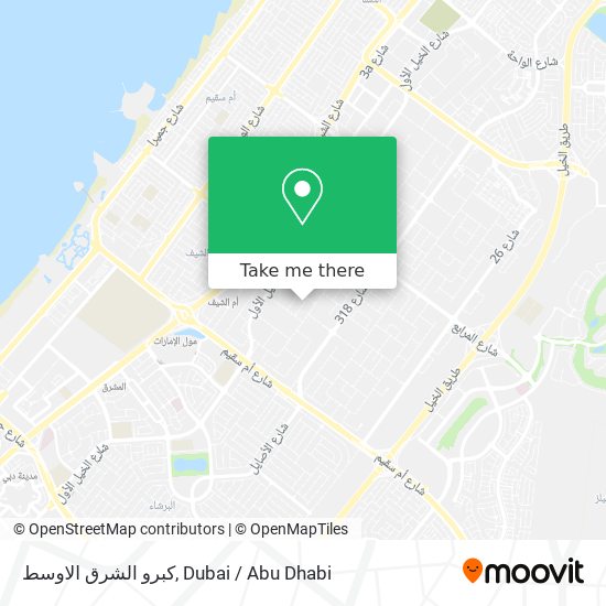 كبرو الشرق الاوسط map