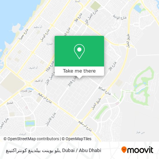 بلو بوينت بيلدينغ كونتراكتينغ map