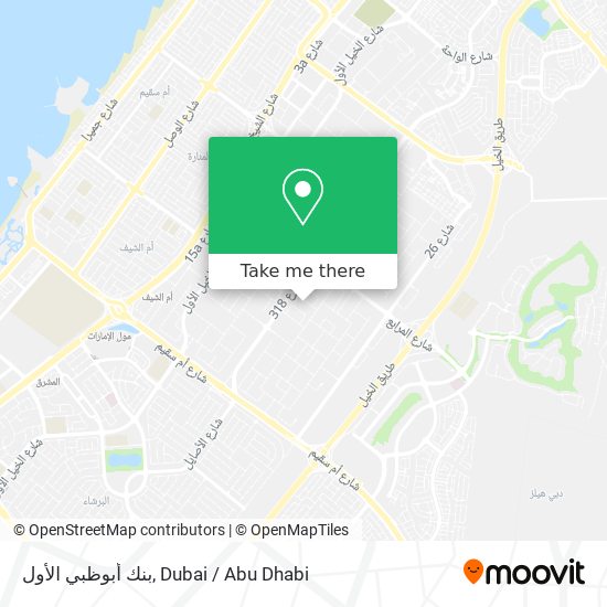 بنك أبوظبي الأول map