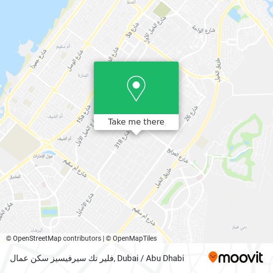 فلير تك سيرفيسيز سكن عمال map