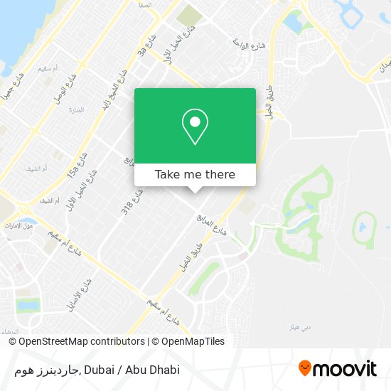 جاردينرز هوم map