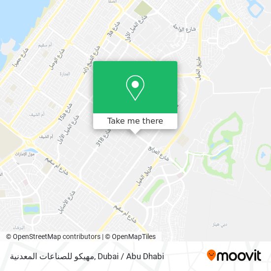 مهيكو للصناعات المعدنية map