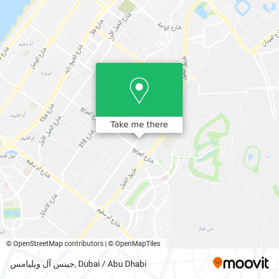 جينس آل ويليامس map