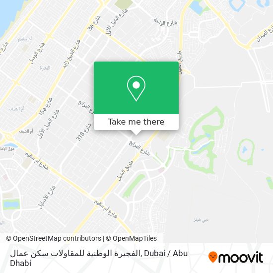 الفجيرة الوطنية للمقاولات سكن عمال map