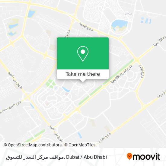 مواقف مركز السدر للتسوق map