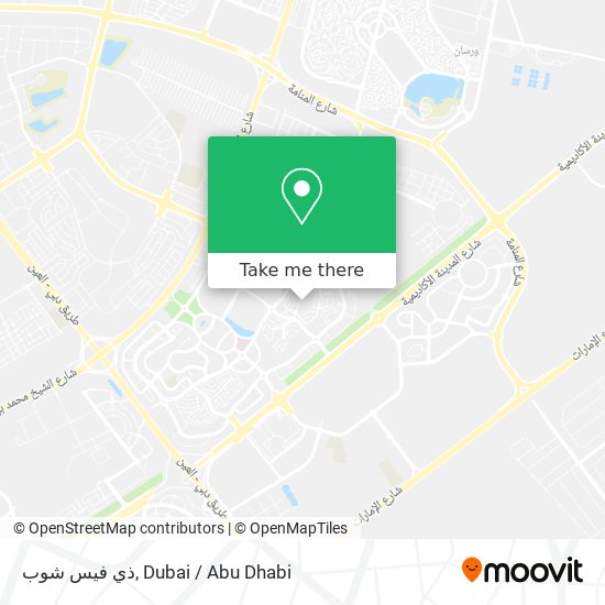 ذي فيس شوب map