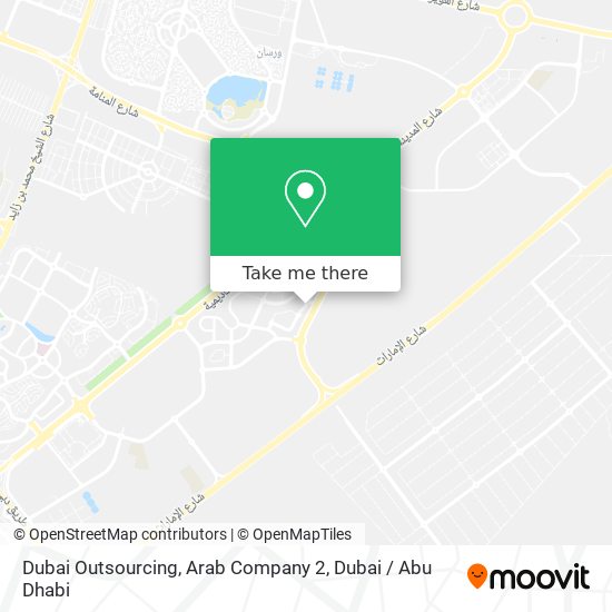 Dubai Outsourcing, Arab Company 2 map