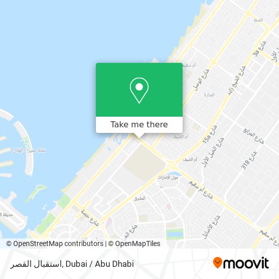 استقبال القصر map