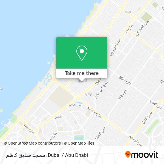 مسجد صديق كاظم map