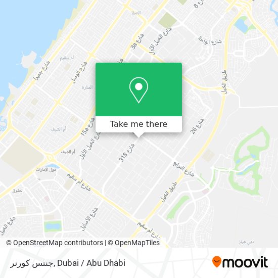 جنتس كورنر map