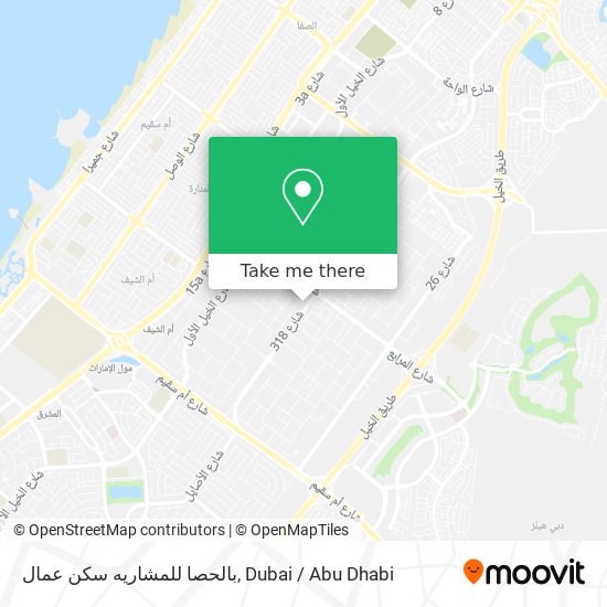 بالحصا للمشاريه سكن عمال map