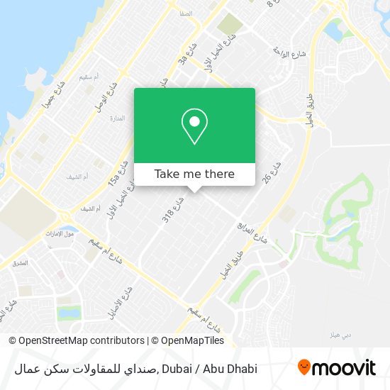 صنداي للمقاولات سكن عمال map