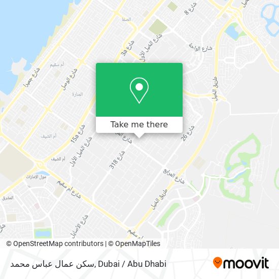 سكن عمال عباس محمد map